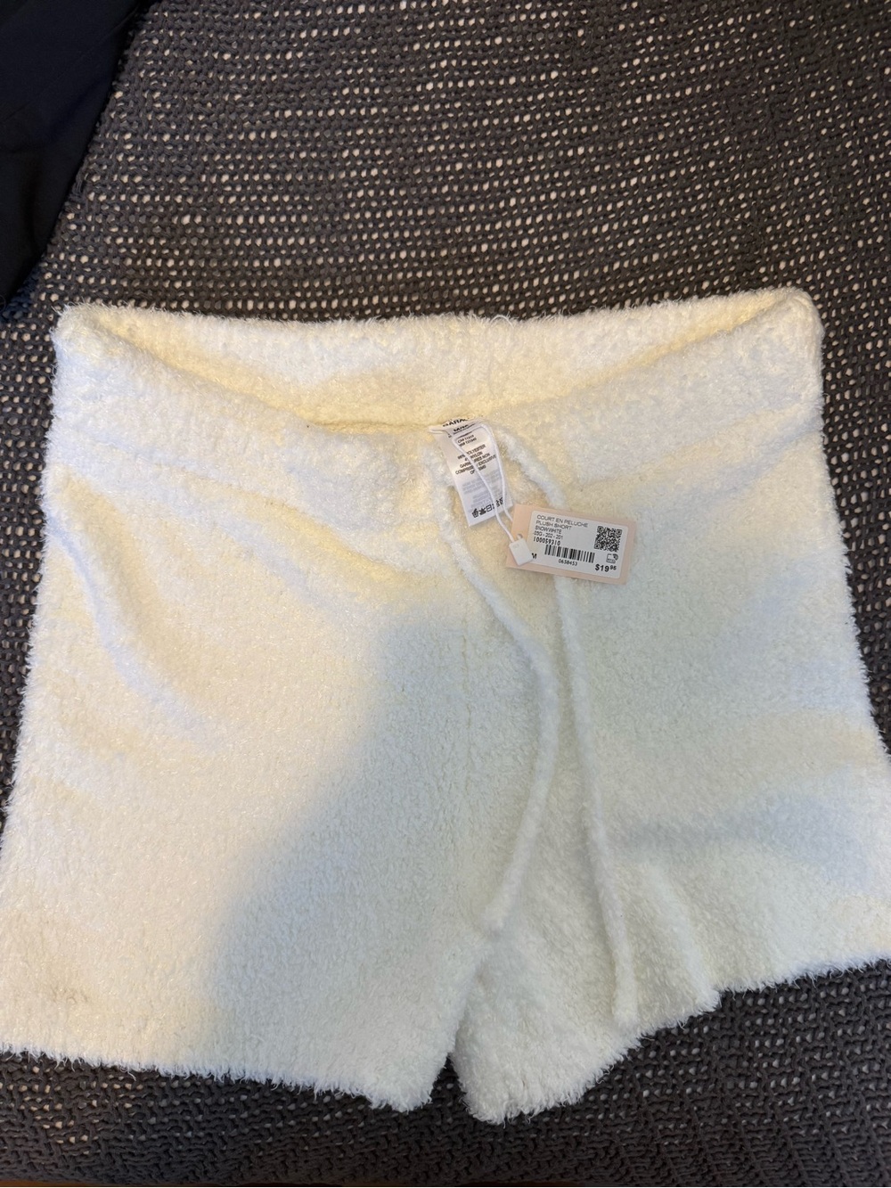 Garage Cream Plush Women's Athletic Lounge Shorts